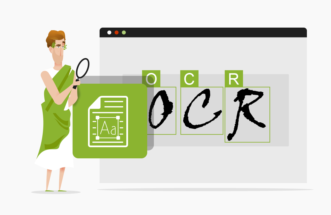 Illustration of how to OCR online with AvePDF
